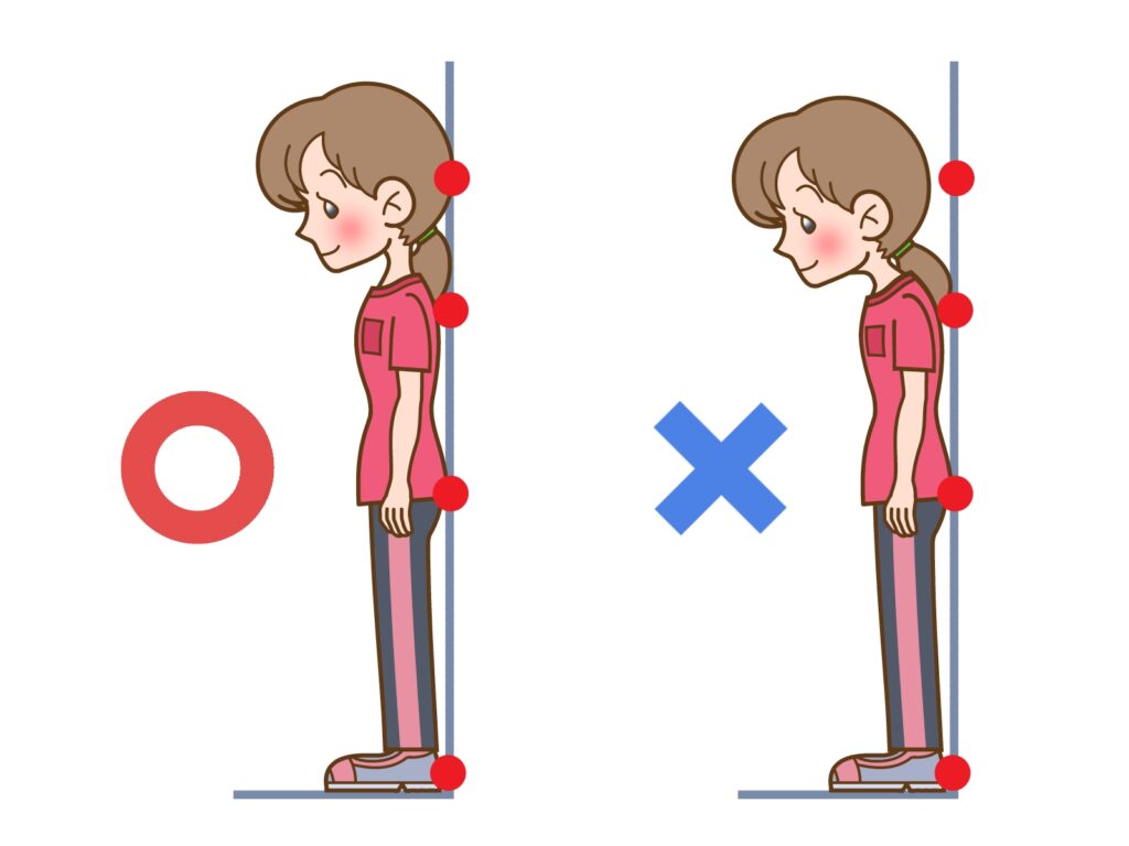 姿勢と見た目年齢